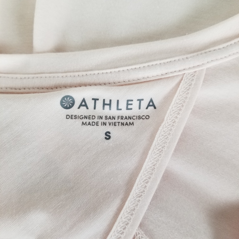 Athleta pink Essence twist back athletic top S - Picture 8 of 10